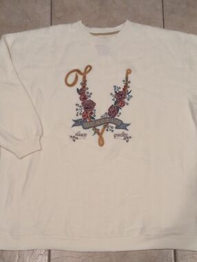 Vintage 80's Venezia Embroidered Sweatshirt Size 18/20